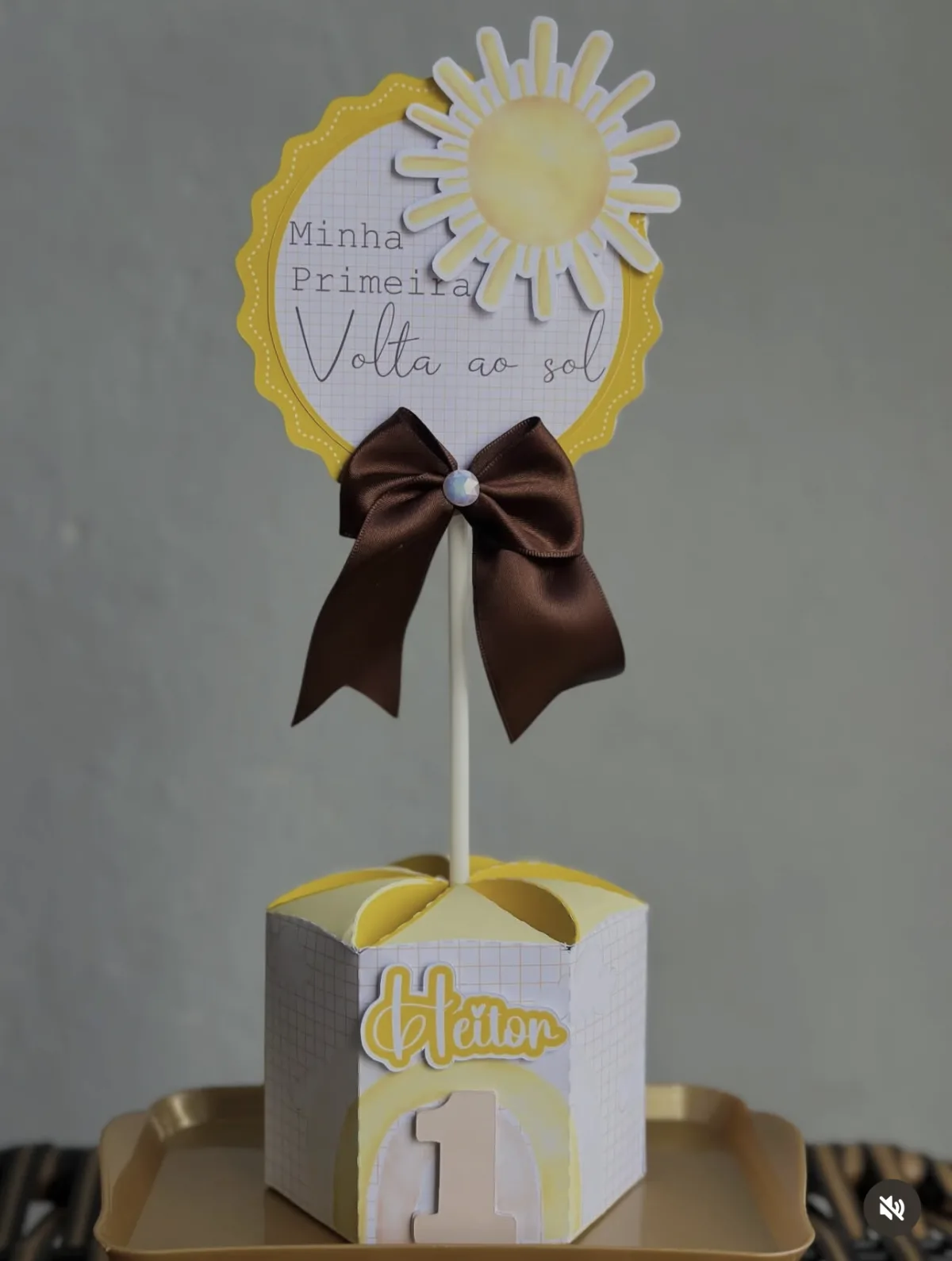 Centro de mesa sextavado