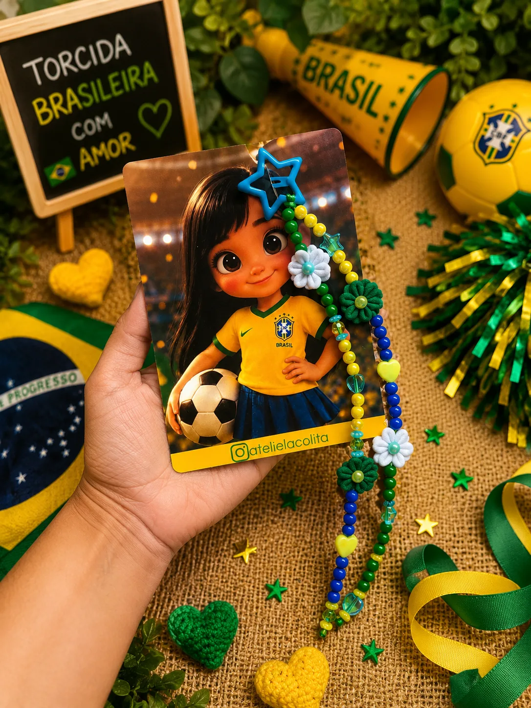 Fivela Estrela c/tererê flores
