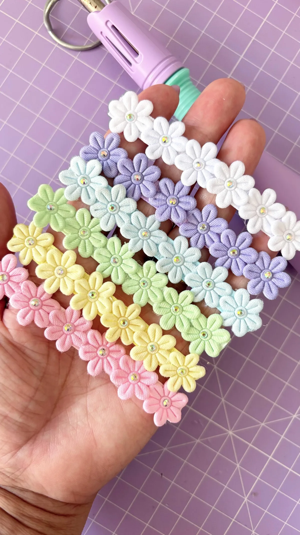 Aplique de Flores Coloridas