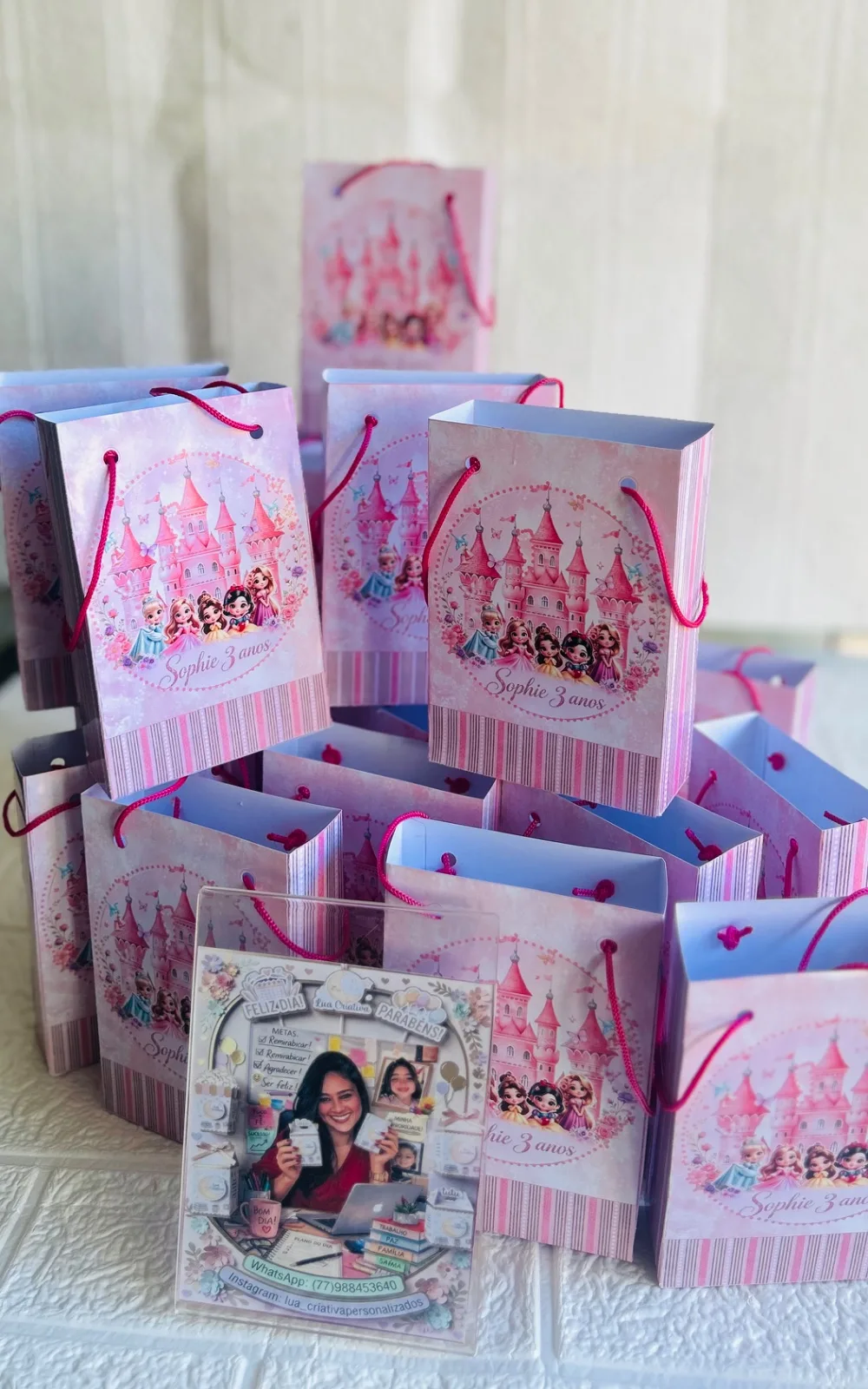 Sacolinhas Personalizadas - Princesinhas