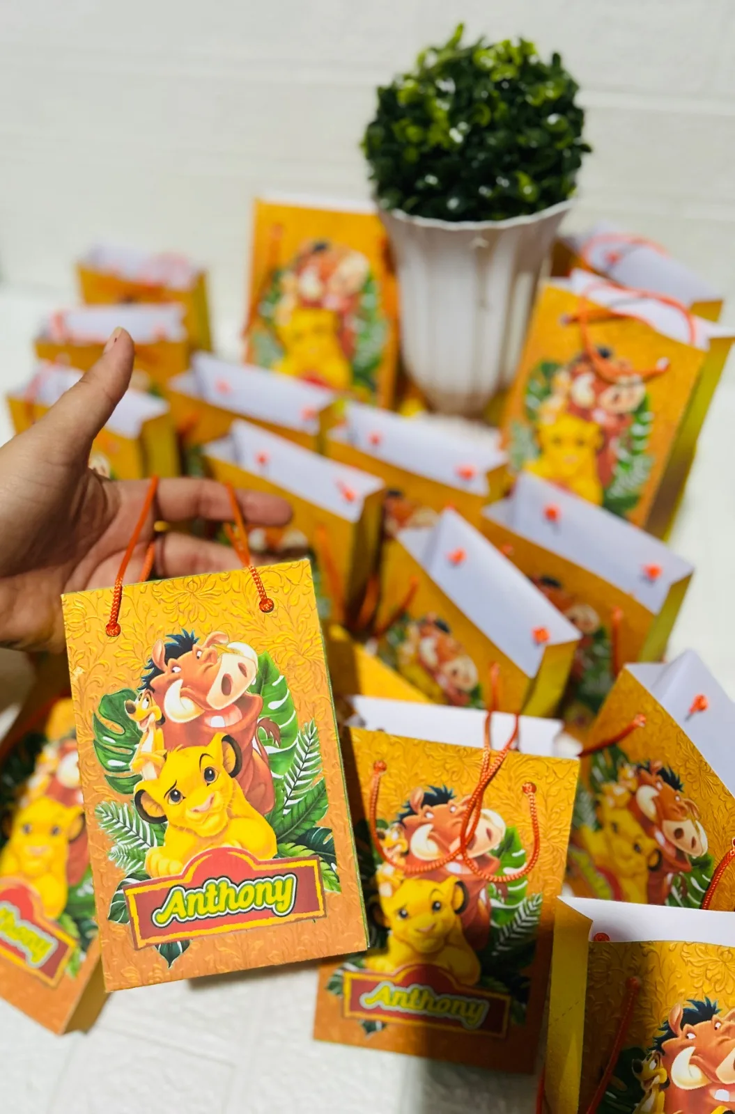 Sacolinhas Personalizadas - Rei Leão