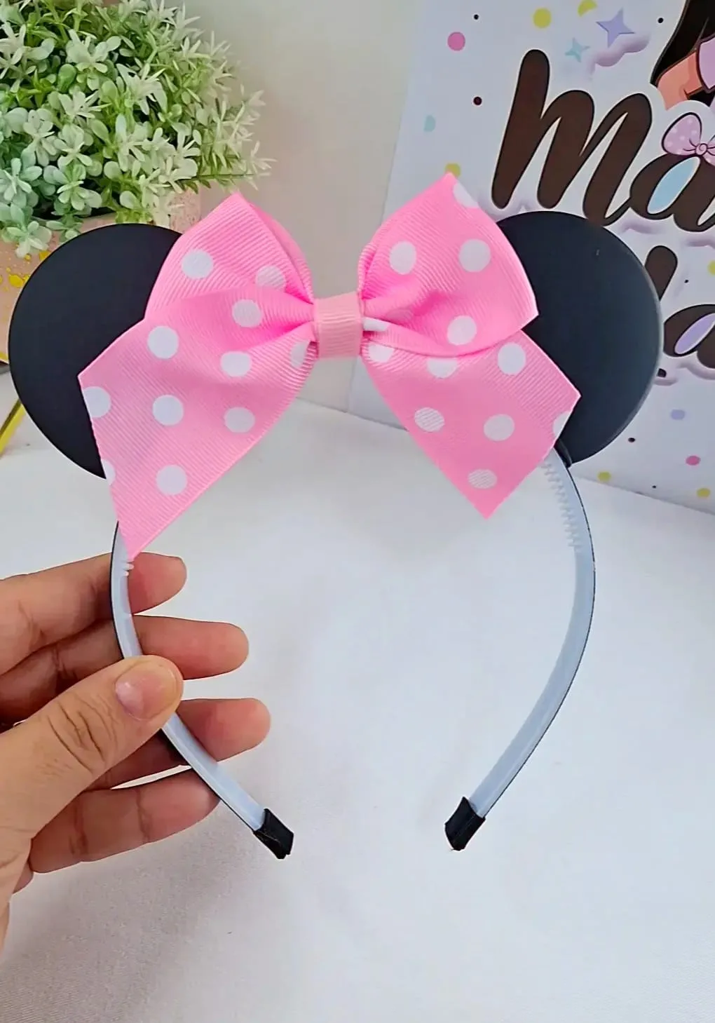 Tiara Orelhinha - Minnie Rosa