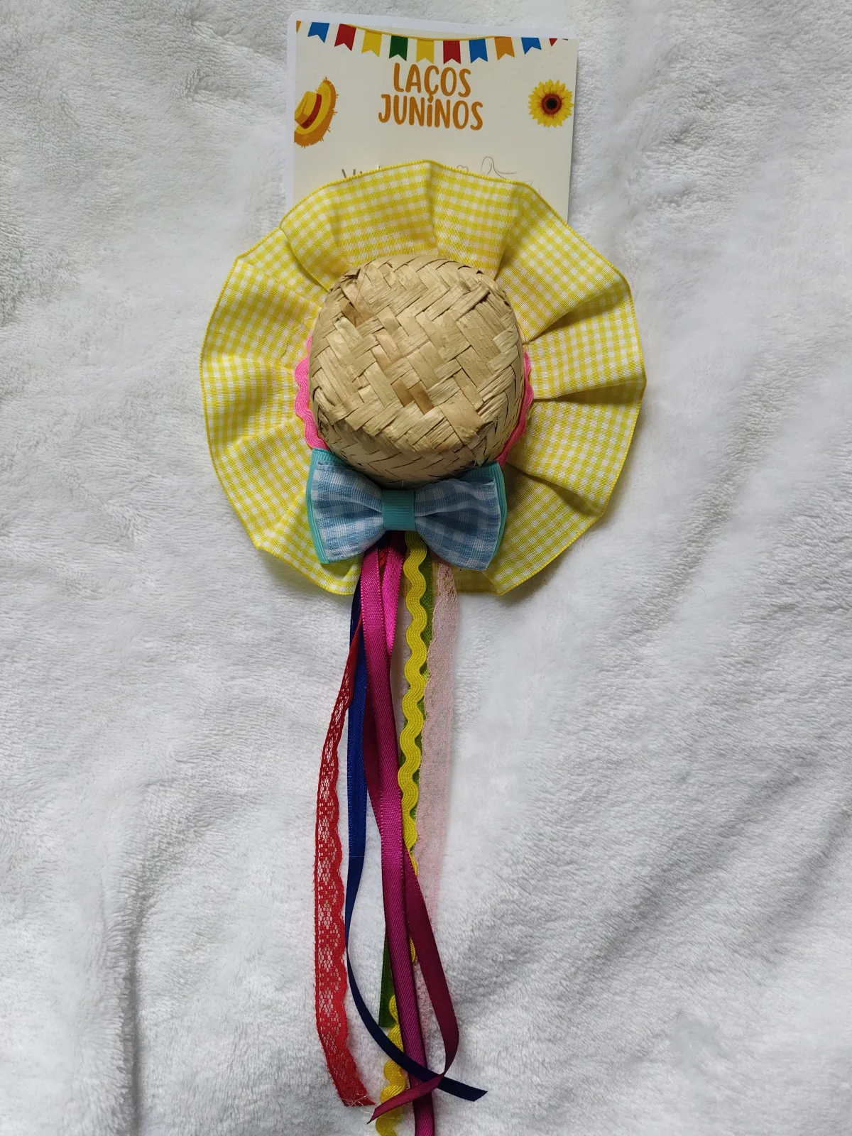 Chapéu 12cm Junino no bico de pato