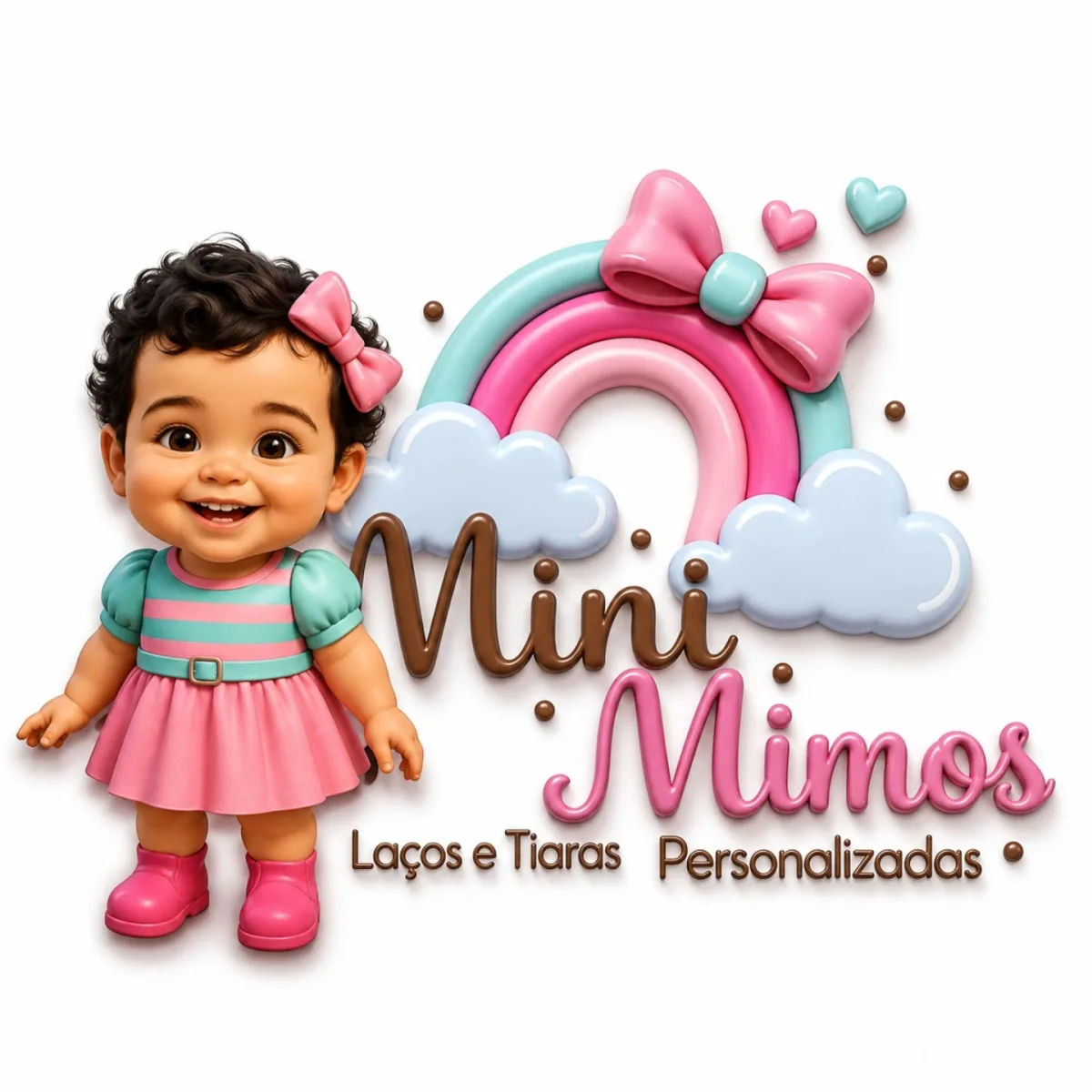 Mini Mimos Laços e Tiaras Personalizados