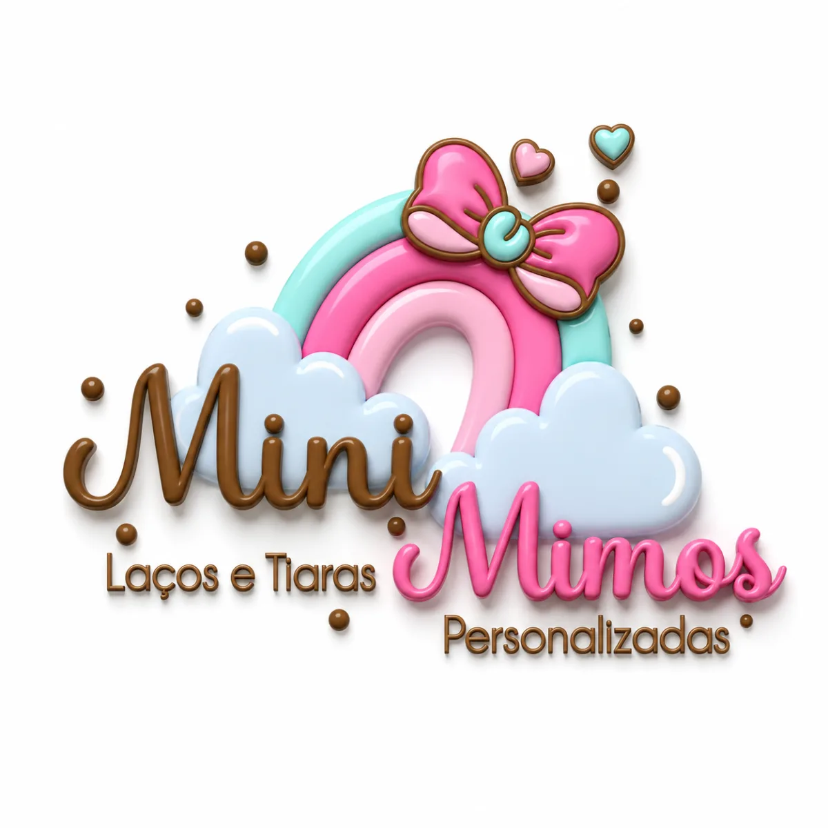 Mini Mimos Laços e Tiaras Personalizados