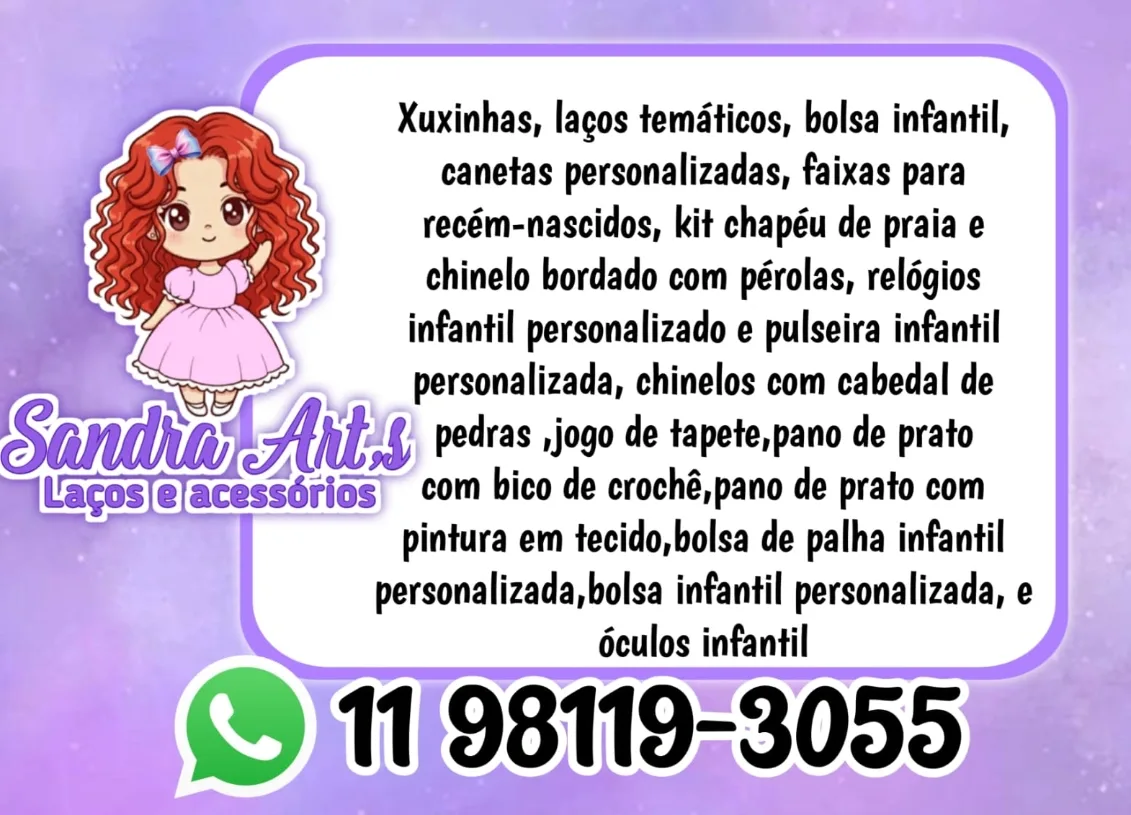 Sandra Arts laços e acessórios