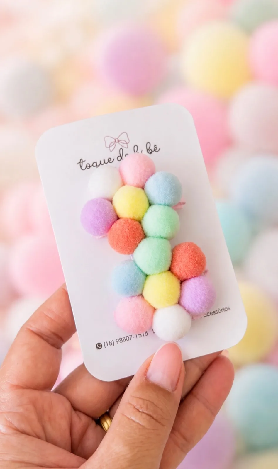 Parzinho hairclips Pompom Candy